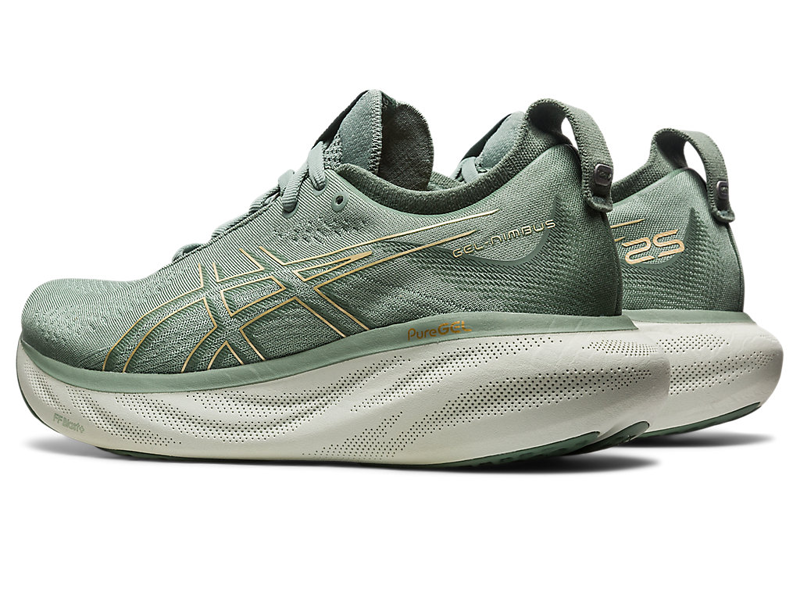 Asics Women's Gel-Nimbus 25 Slate Grey/Champagne-2